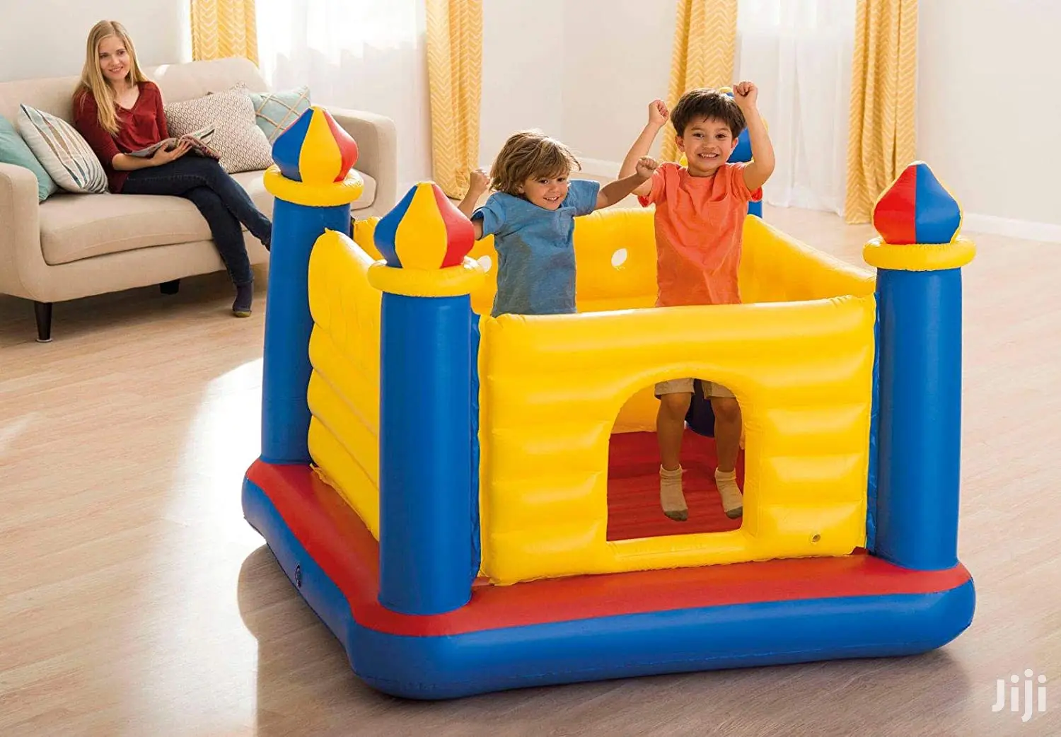 The Intex Inflatable Jump-O-Lene Play House Castle Bouncer
