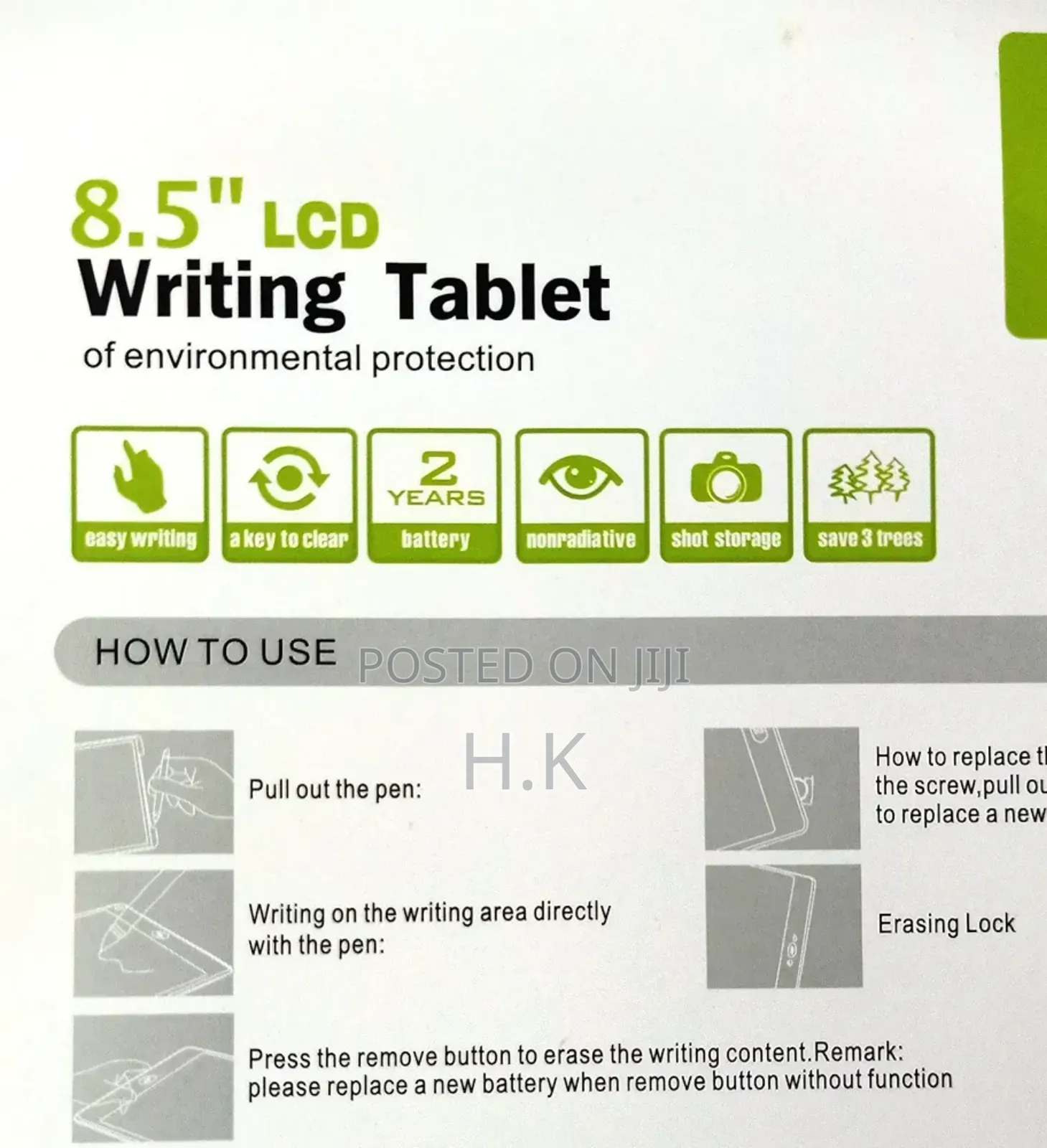 8.5" LCD Writing Tablet.