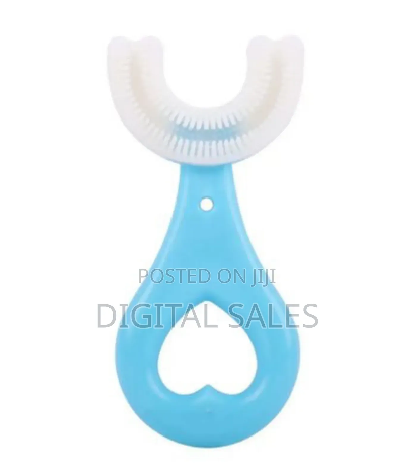 U Shaped Kids Toothbrush_blue