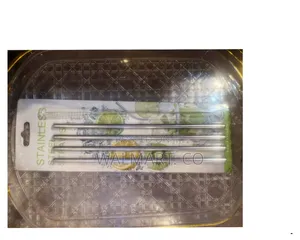 4pcs Reusable Stainless Steel Straws