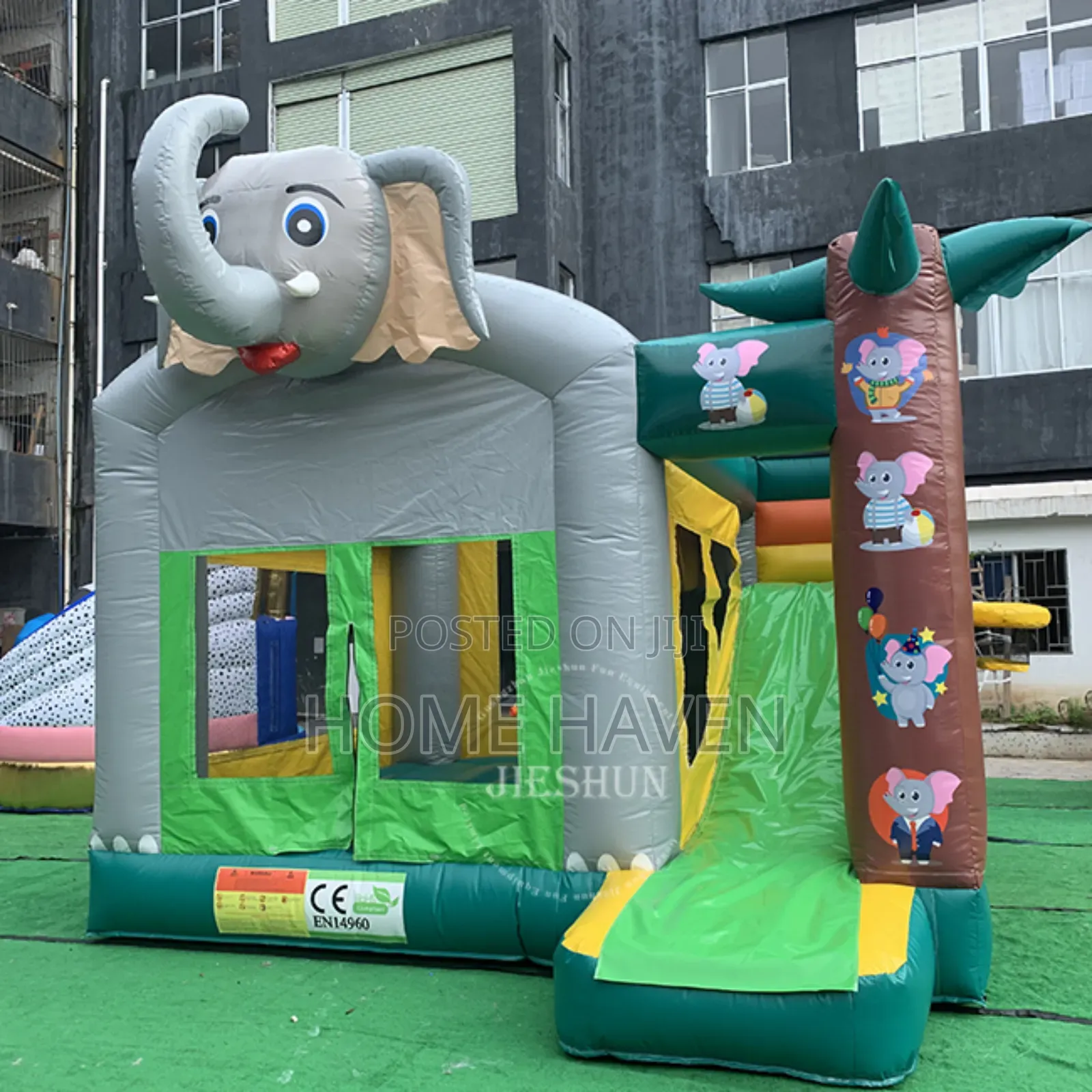 Commercial Grade Elephant Carton Inflatable Bouncing Castle