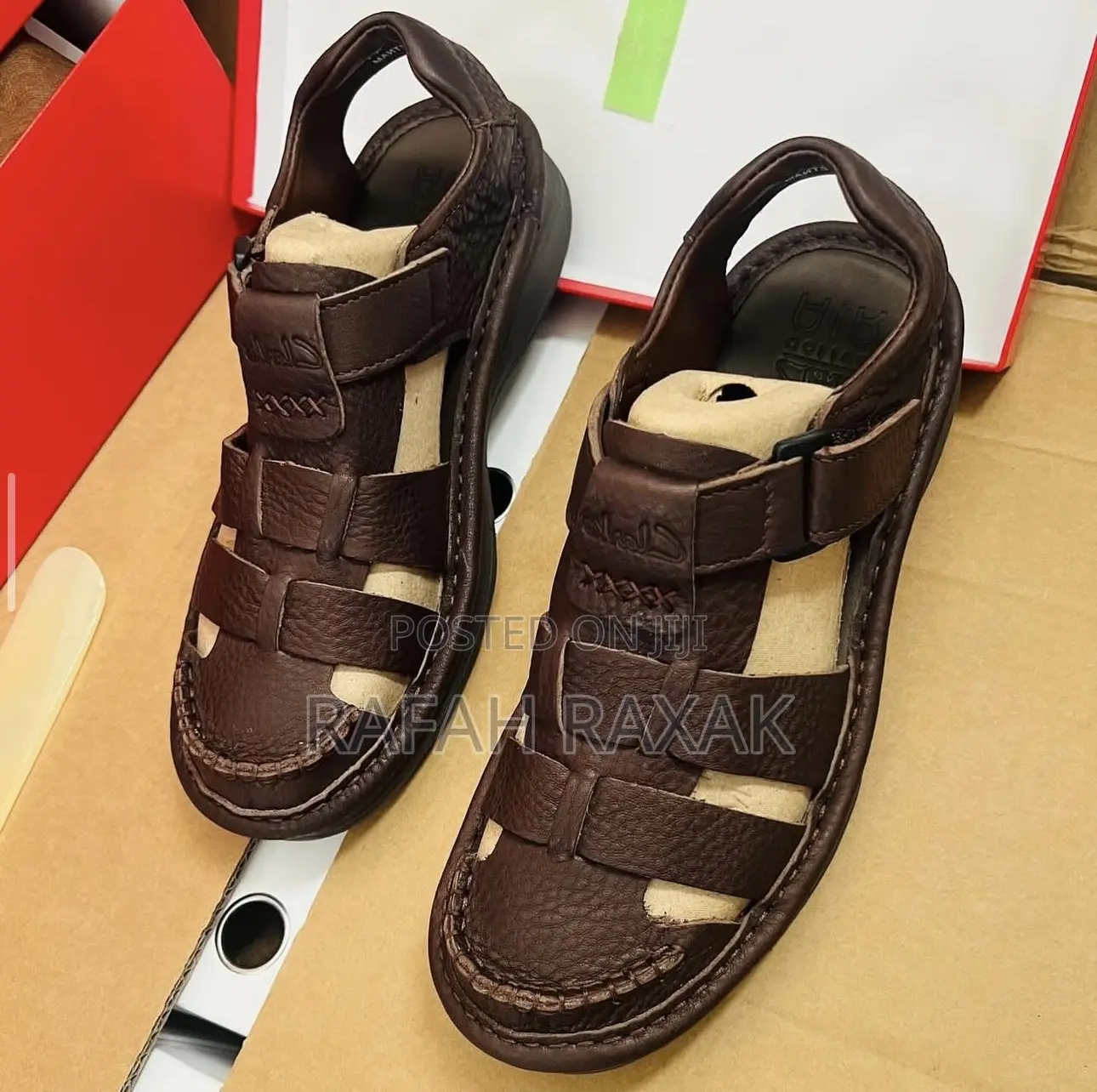 Men’S Classic Coffee Brown Clarks Casual Closed Sandals