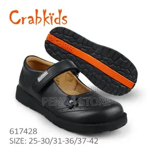 Girls Black School Shoes Crabkids