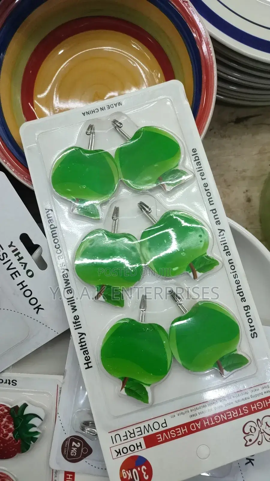 Wall Sticker Hooks 6 PCS Set