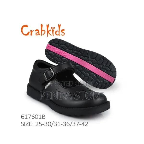 Elegant Girls Black School Footwear Crabkids