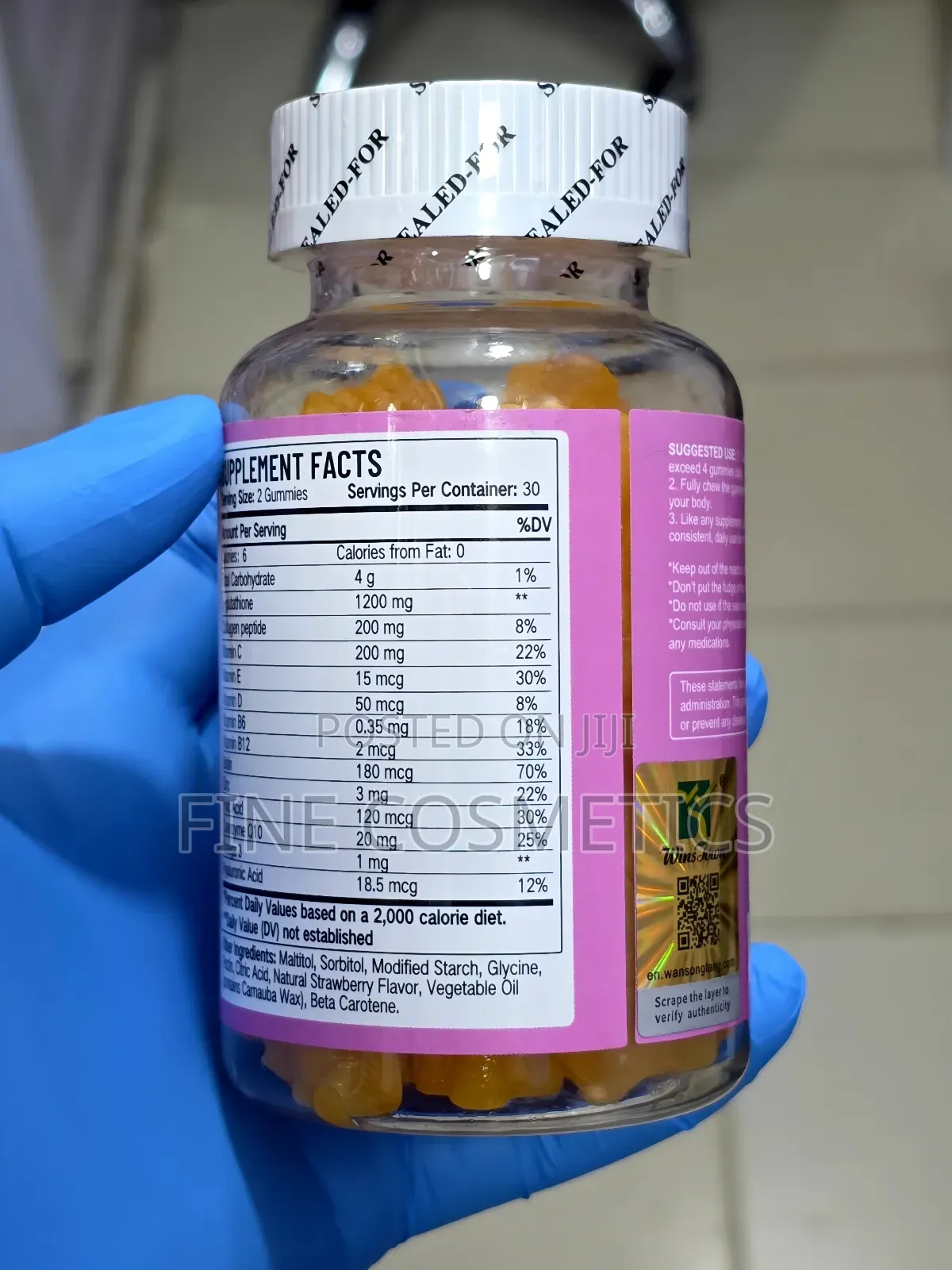 Wholesale Only Glutathione Gummies Skin Whitening Anti-Aging