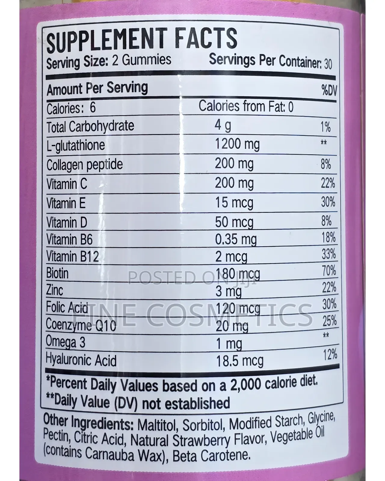 Wholesale Only Glutathione Gummies Skin Whitening Anti-Aging