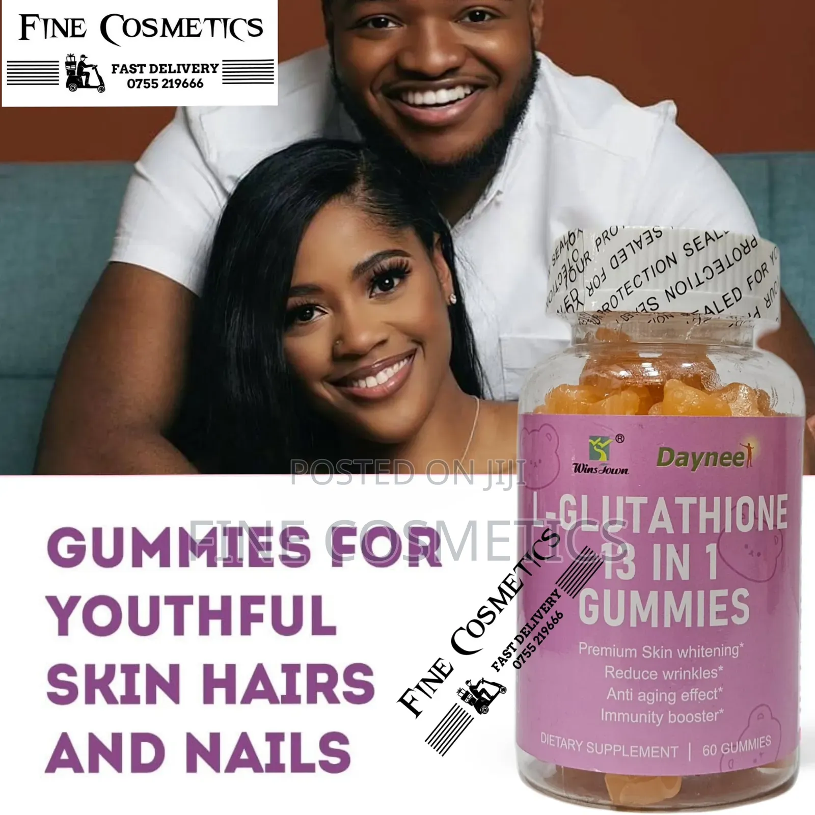 Wholesale Only Glutathione Gummies Skin Whitening Anti-Aging