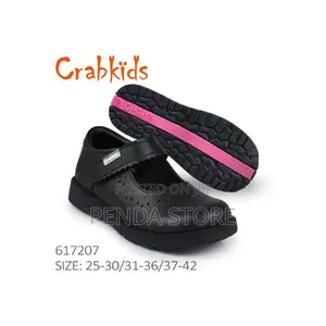 Photo - Crabkids Slip-on Black Girls School Shoes