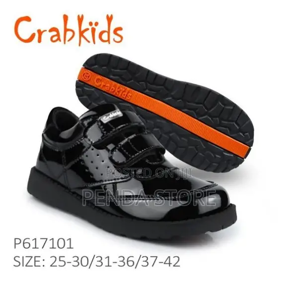 Crab Kids Anti-Slip Leather Boys School Shoes