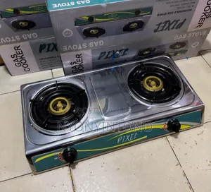 Pixel Double Gas Burner With Auto Ignition