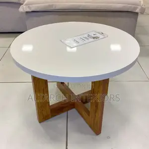 Round White Coffe Table