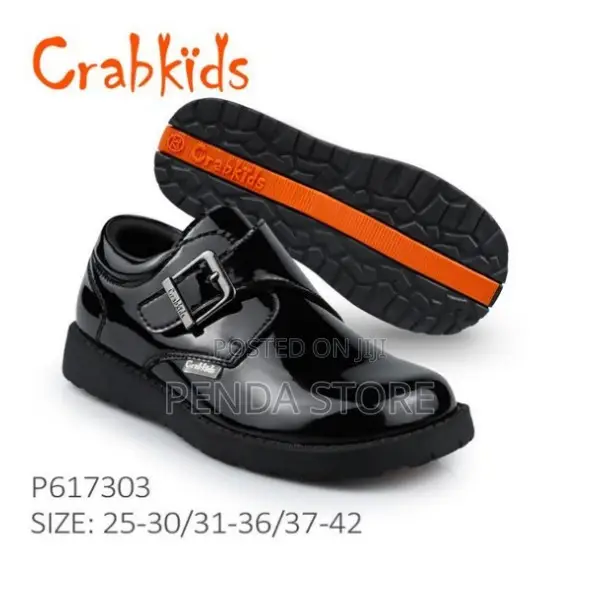 Durable Smart Fit Boys School Shoes Crab Kids