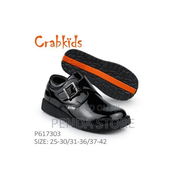 Durable Smart Fit Boys School Shoes Crab Kids