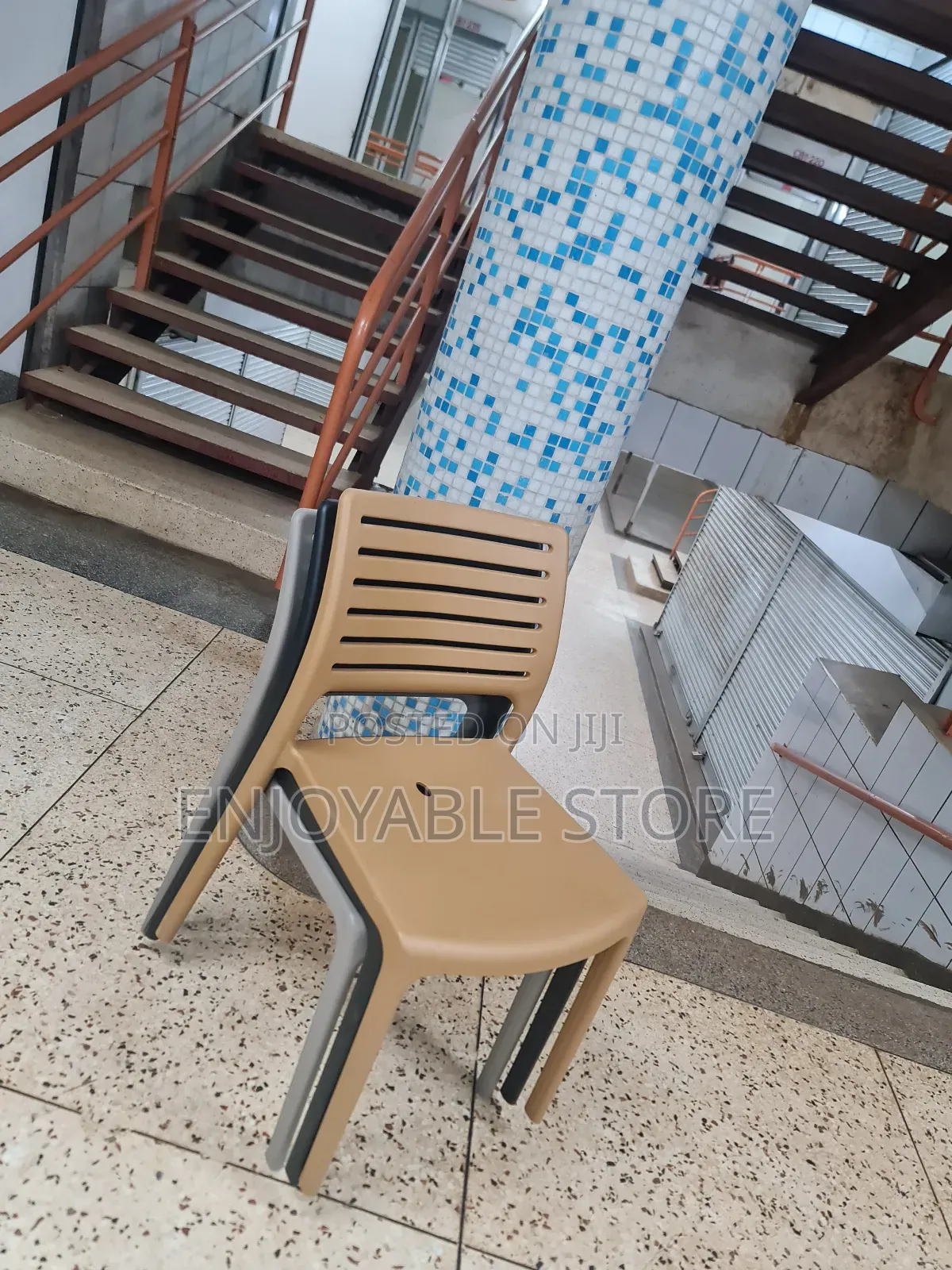 Plastic Chairs Plastic Chairs Grey Brown Black