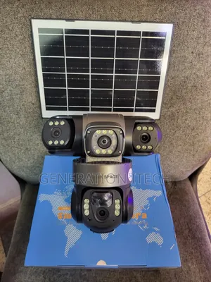 Real 3 Lens 4g Solar Camera- 15mp Ultra Hd- Night Vision