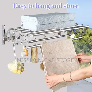 Expandable Wall Mounted Clothes Drying Rack