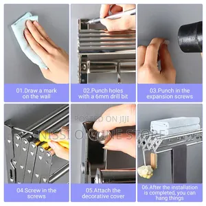 Expandable Wall Mounted Clothes Drying Rack