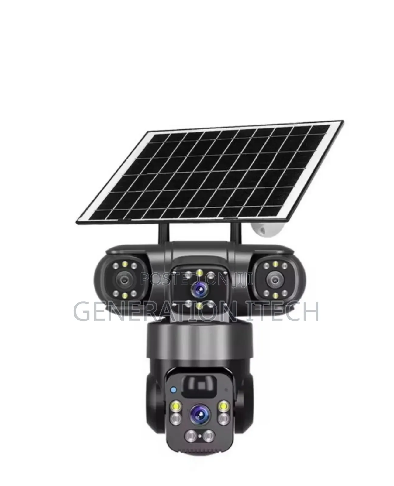 Real 3 Lens 4g Solar Camera- 15mp Ultra Hd- Night Vision