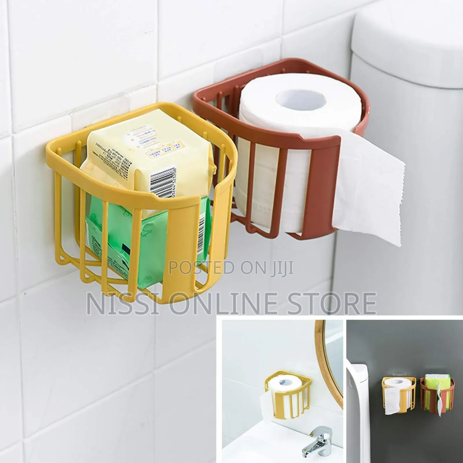 Wall Mounted Plastic Toilet Paper Holder