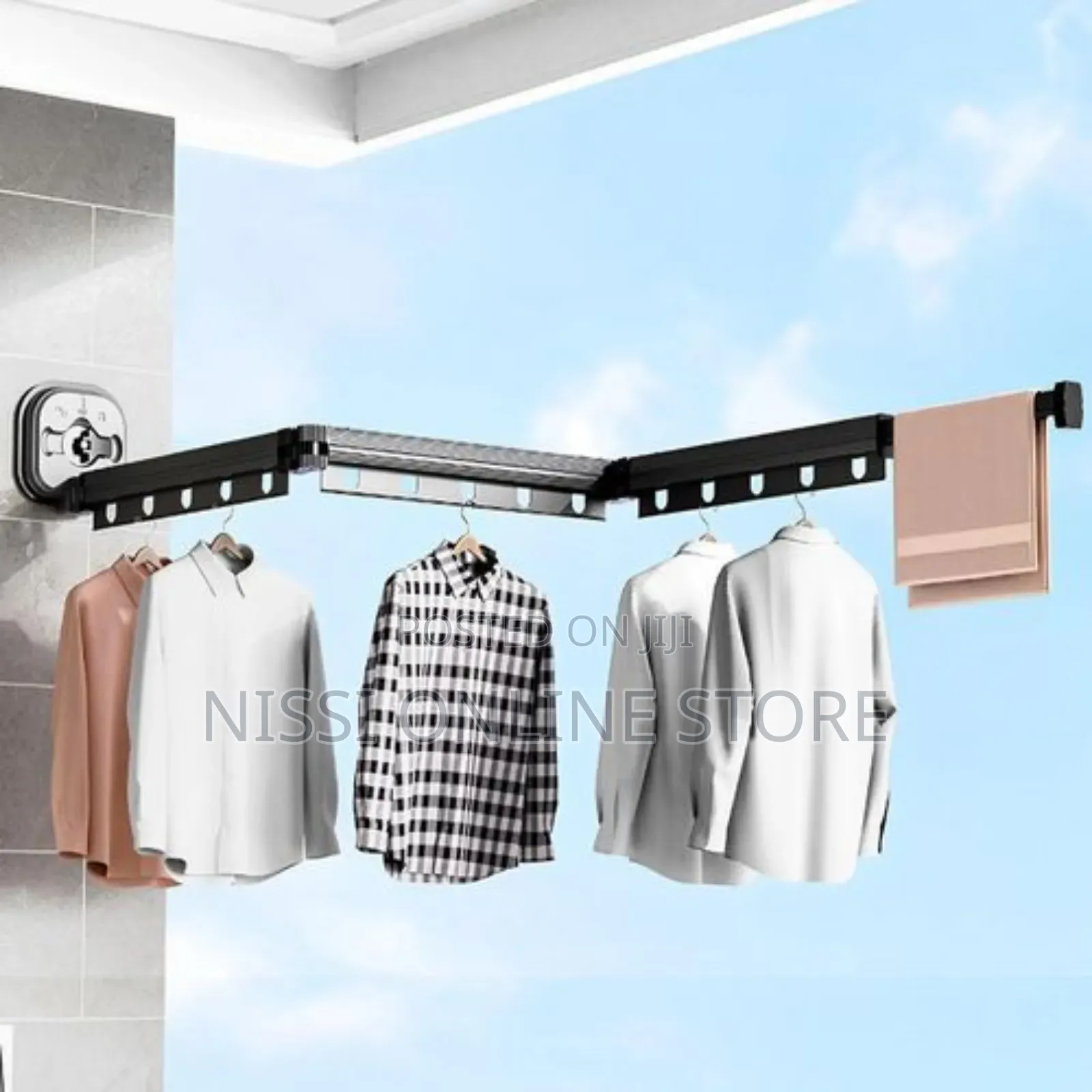 3-Fold Retractable Clothes Drying Rack