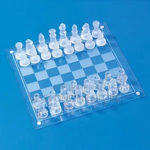 Large Glass Chess Set