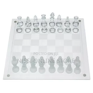 Large Glass Chess Set