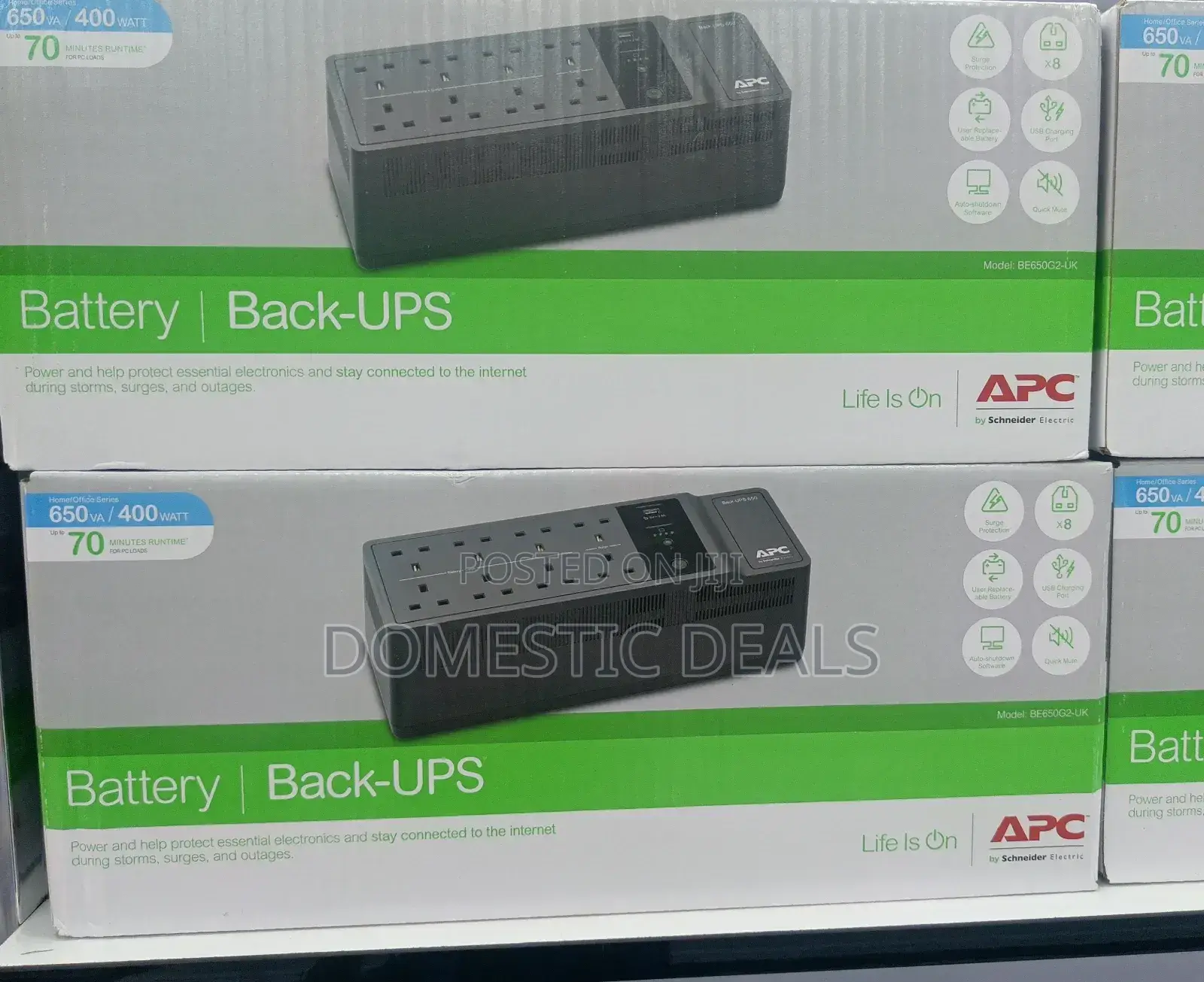 Apc Back-Ups 650va (8 Outlets) 400w