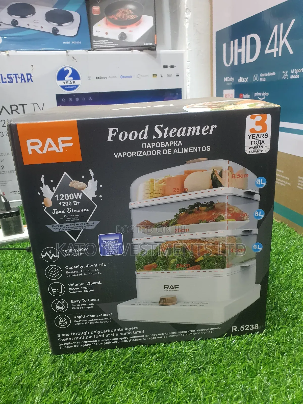 Raf Food Steamer R.5238 (3years Warranty)