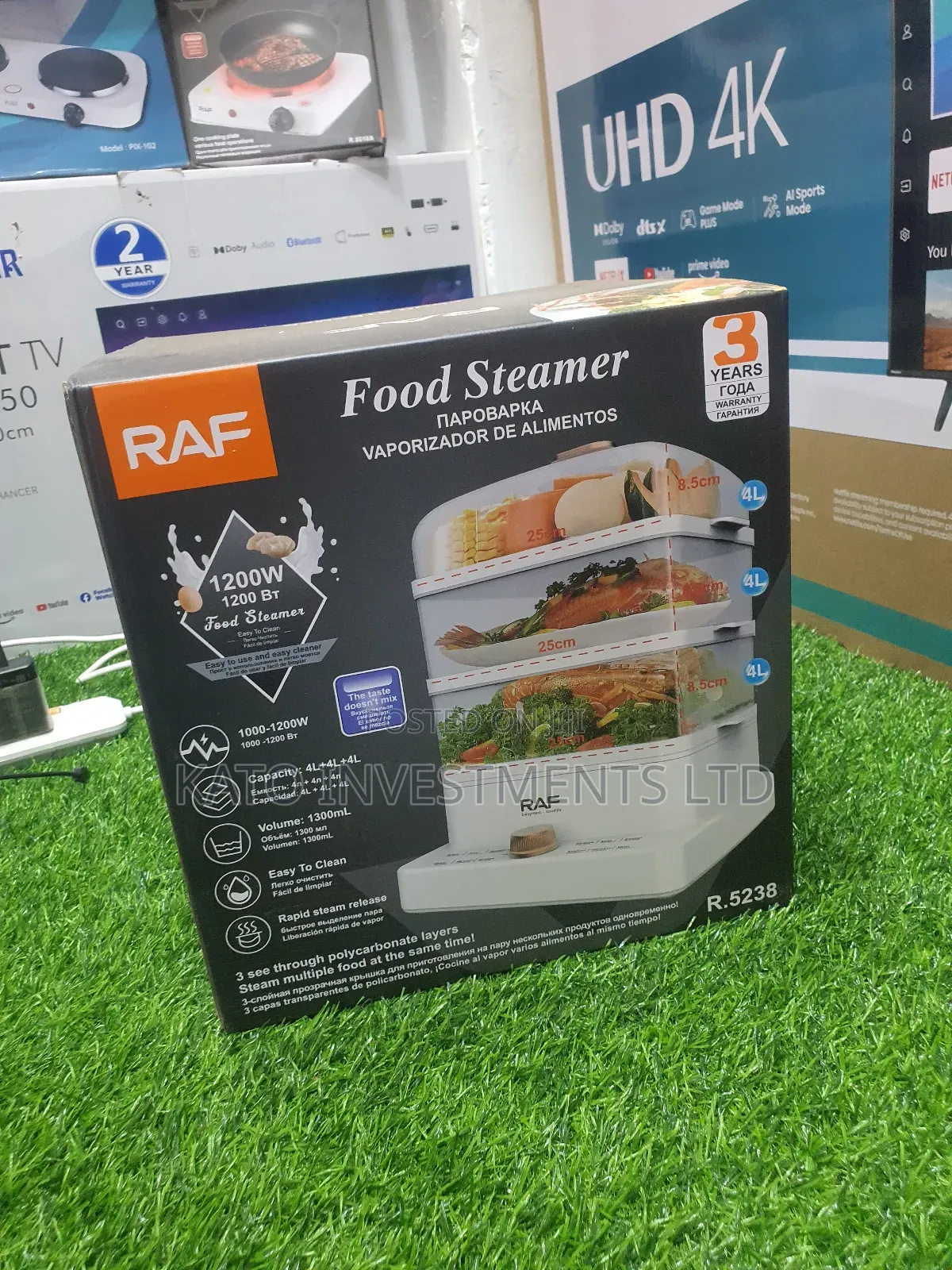 Raf Food Steamer R.5238 (3years Warranty)
