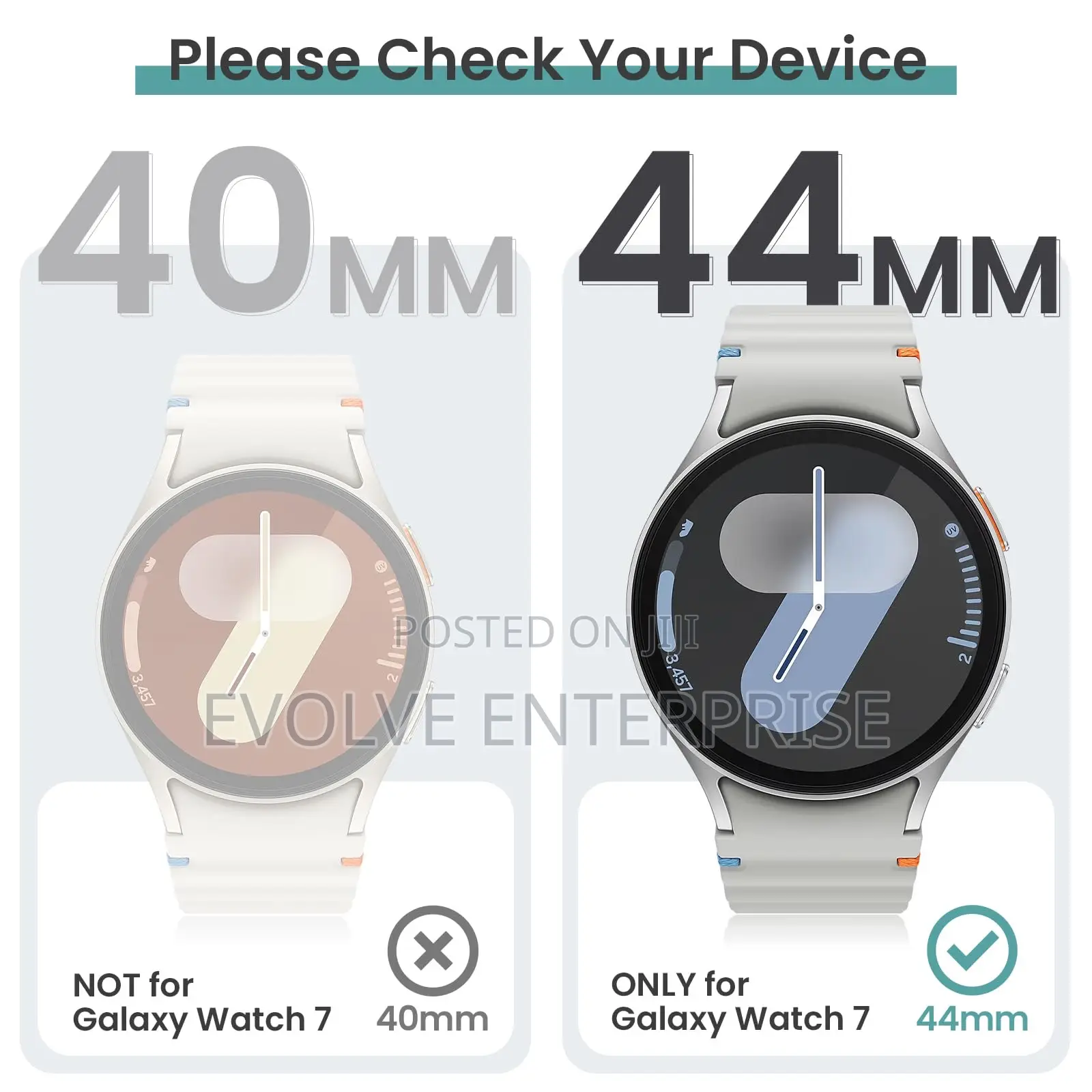 Glass+Case for Samsung Galaxy Watch 7 44mm Screen Protector