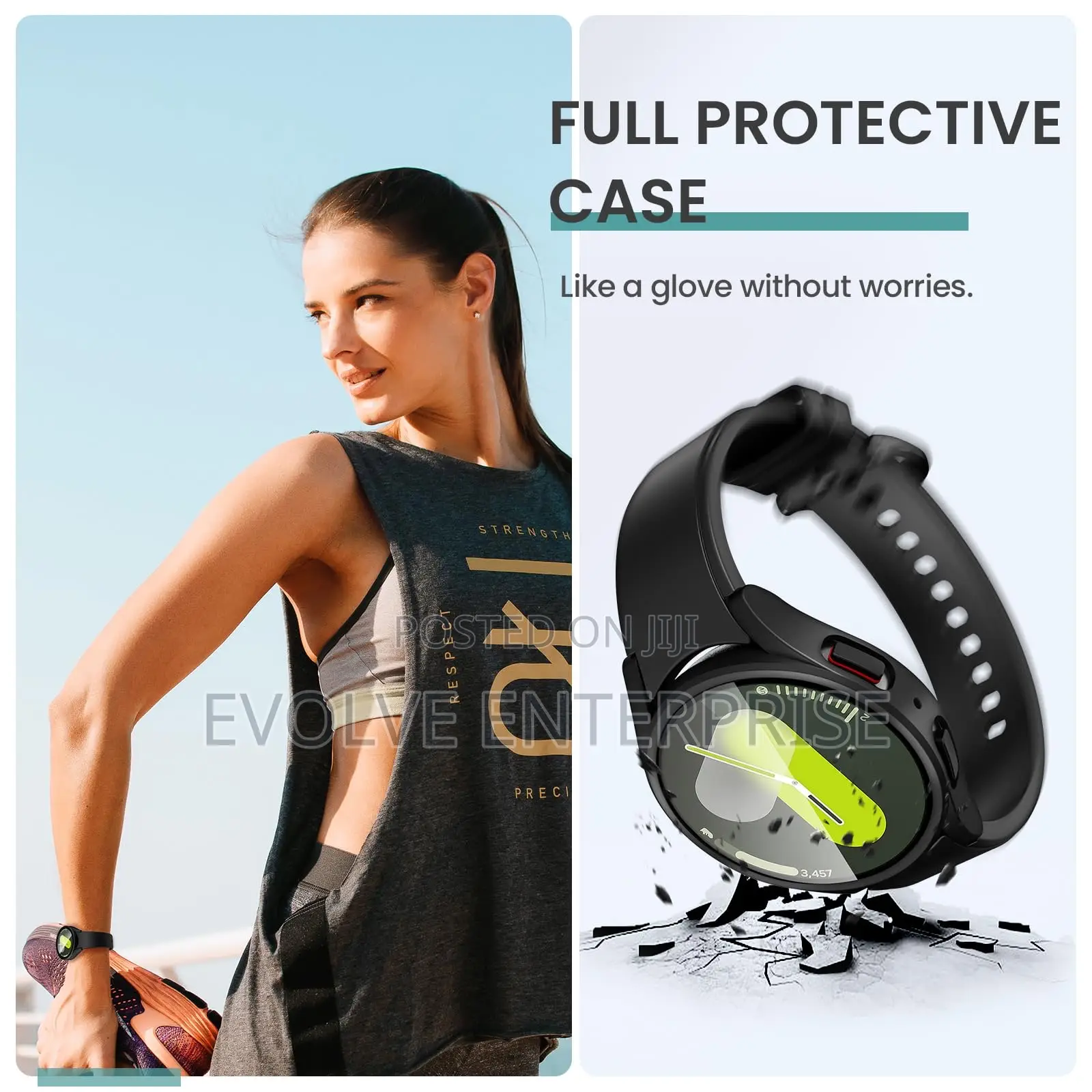 Glass+Case for Samsung Galaxy Watch 7 44mm Screen Protector