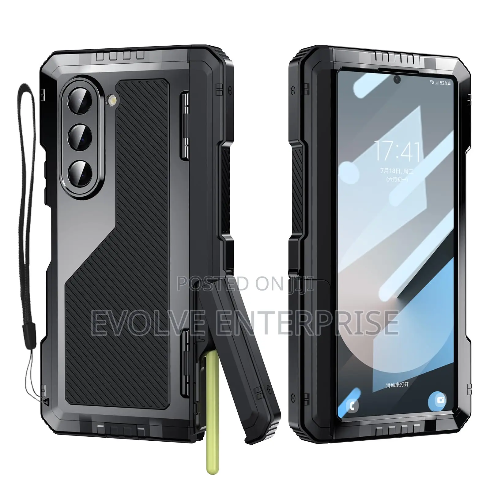 Military Grade Metallic Cover for Samsung Galaxy Z Fold 6