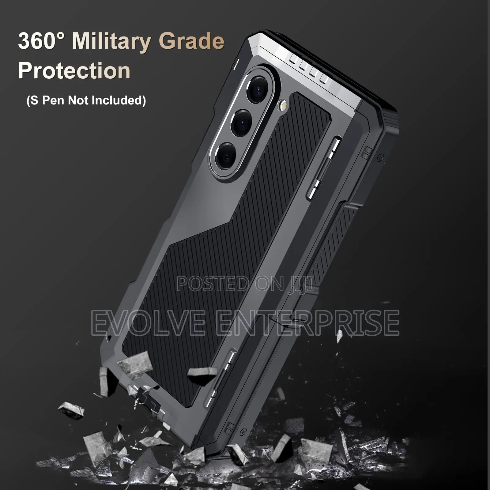 Military Grade Metallic Cover for Samsung Galaxy Z Fold 6
