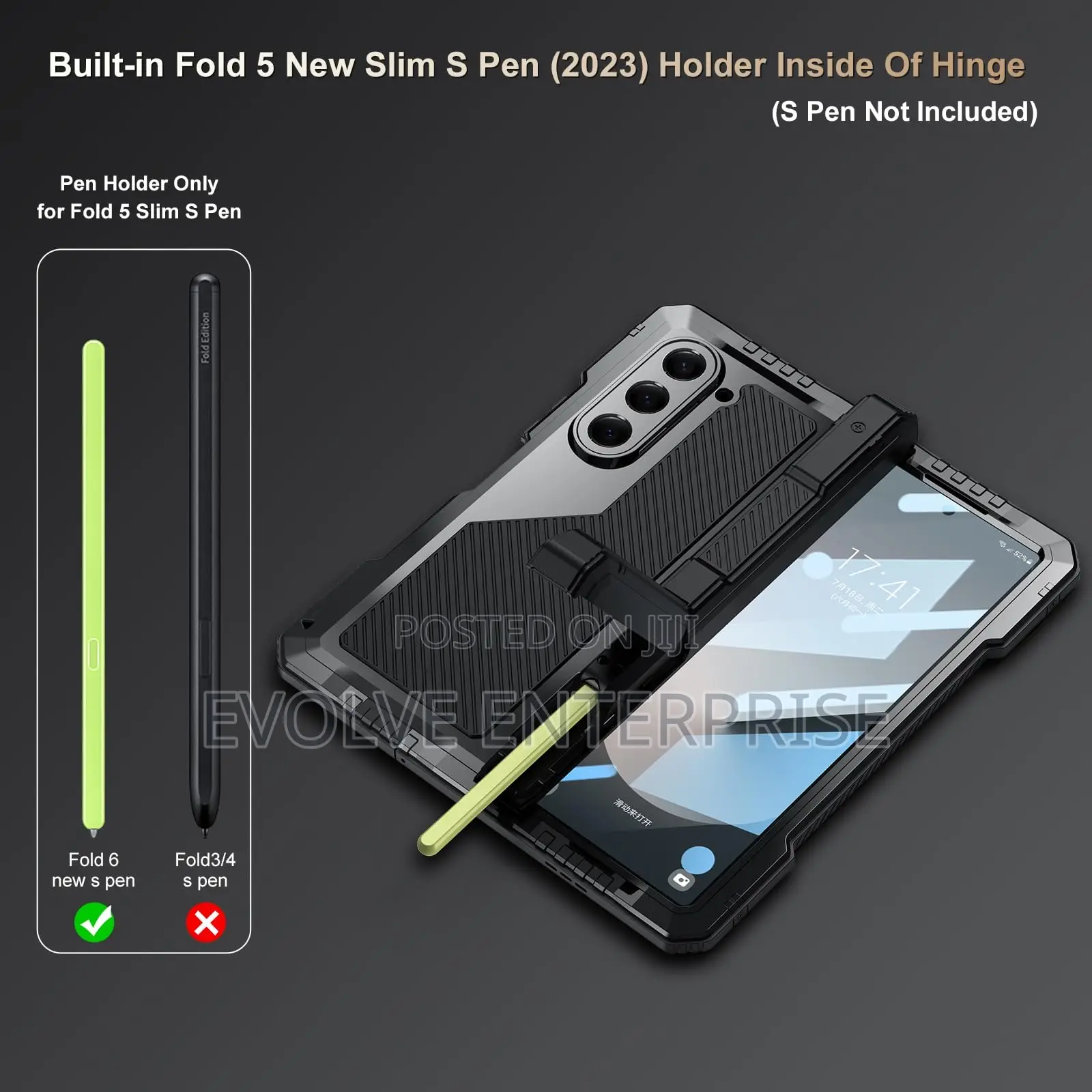 Military Grade Metallic Cover for Samsung Galaxy Z Fold 6