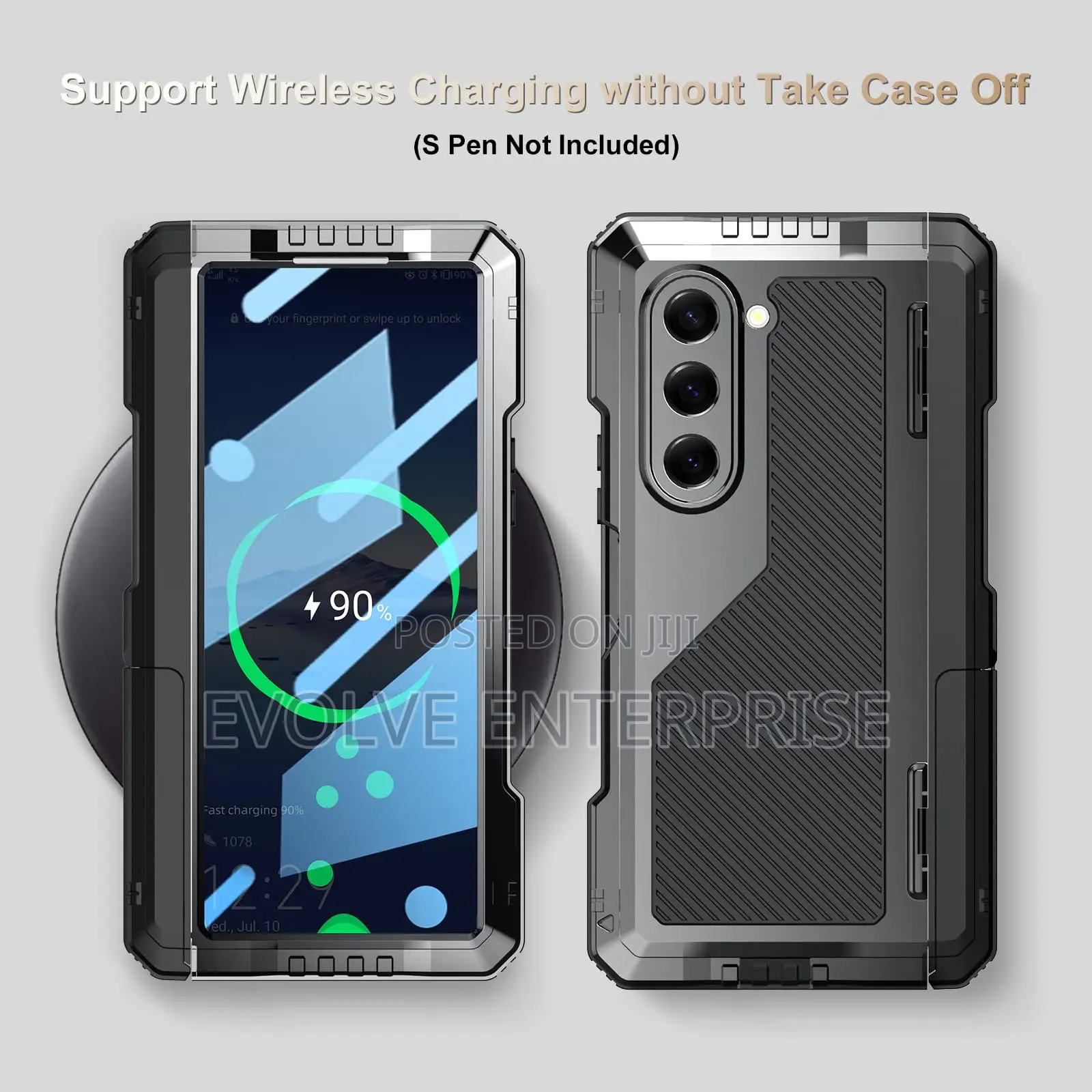 Military Grade Metallic Cover for Samsung Galaxy Z Fold 6