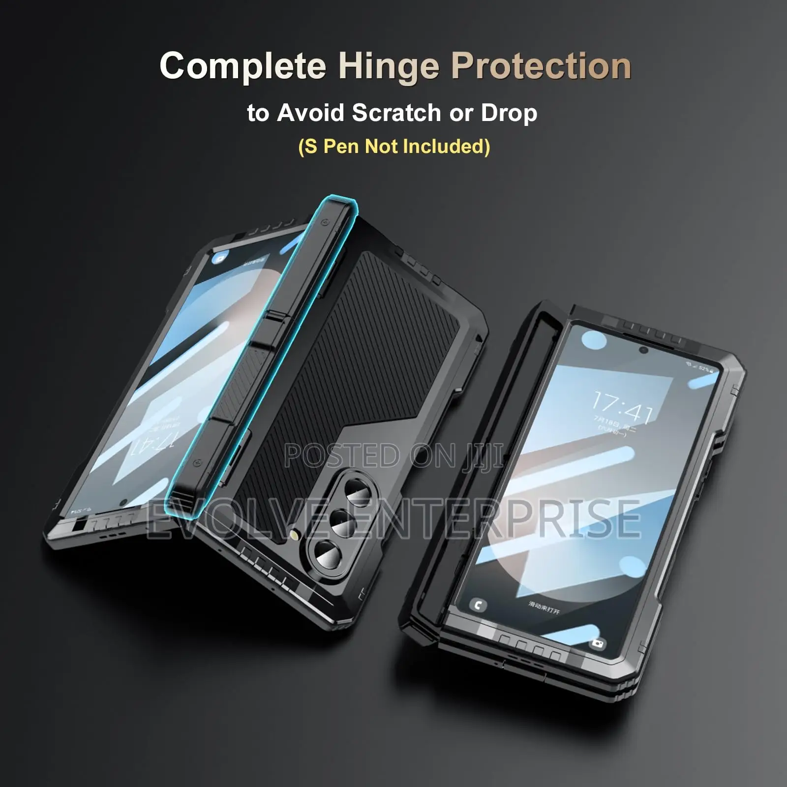 Military Grade Metallic Cover for Samsung Galaxy Z Fold 6