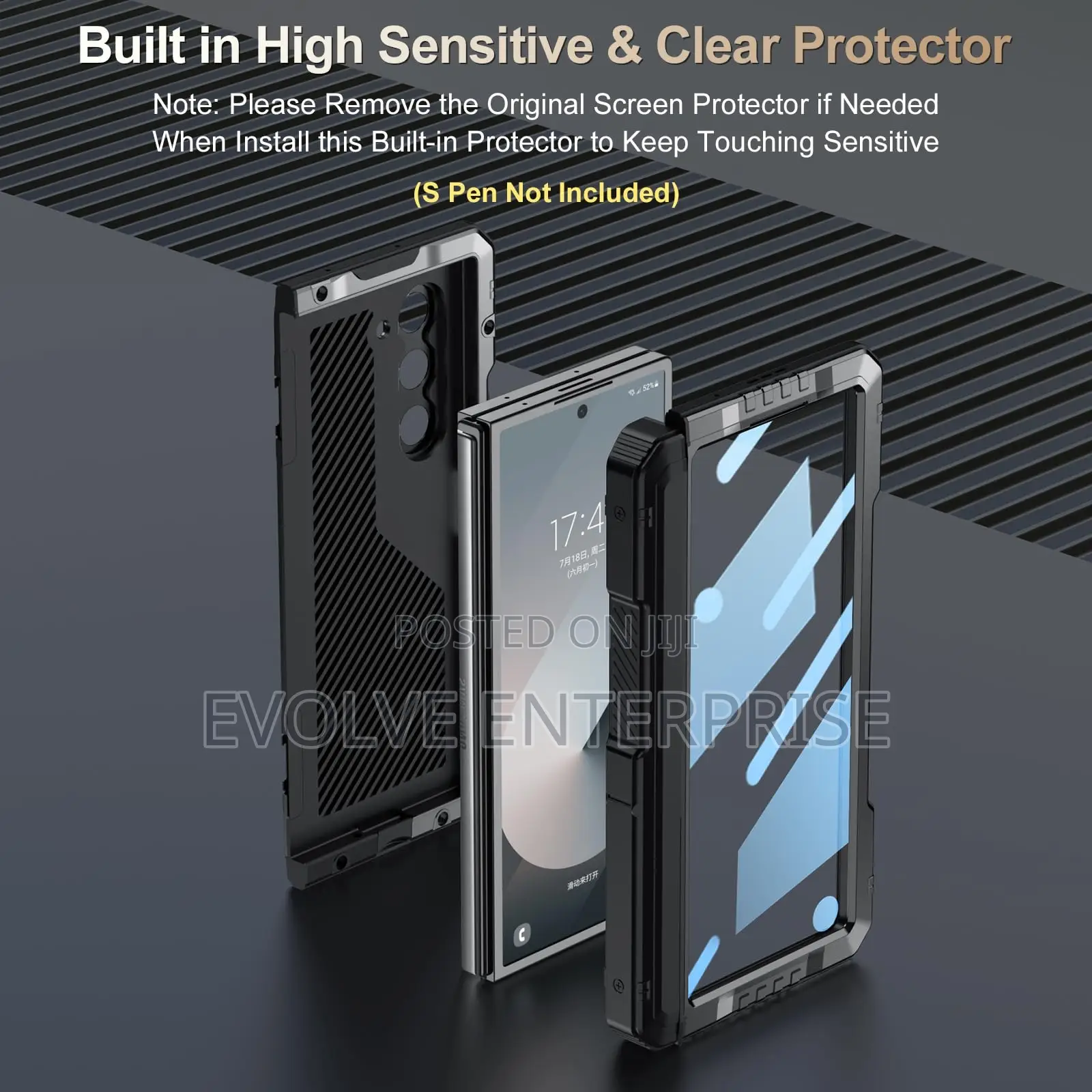 Military Grade Metallic Cover for Samsung Galaxy Z Fold 6
