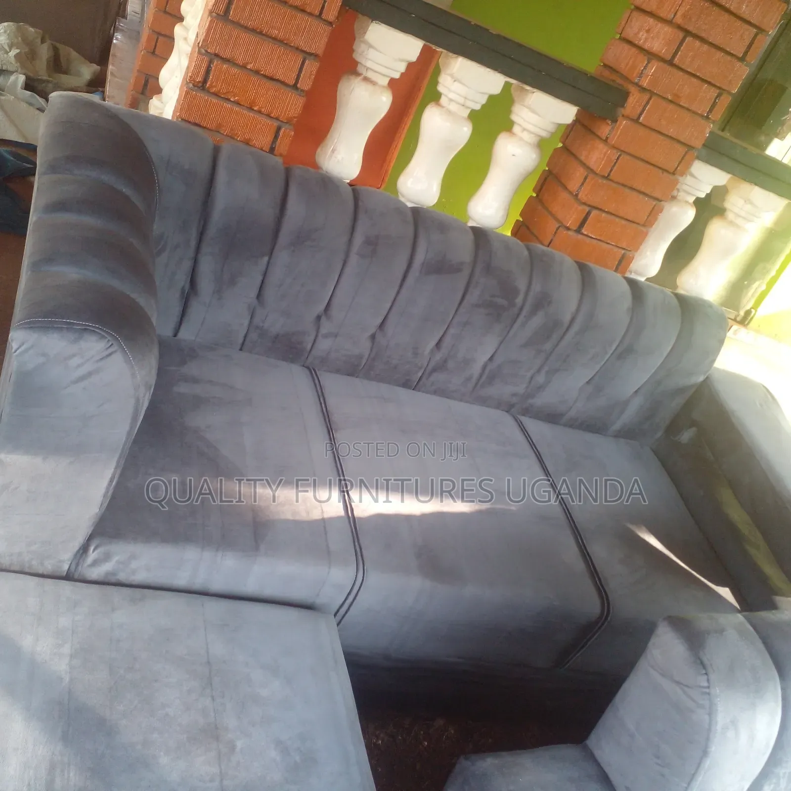 Luxurious Gray 3 Seater