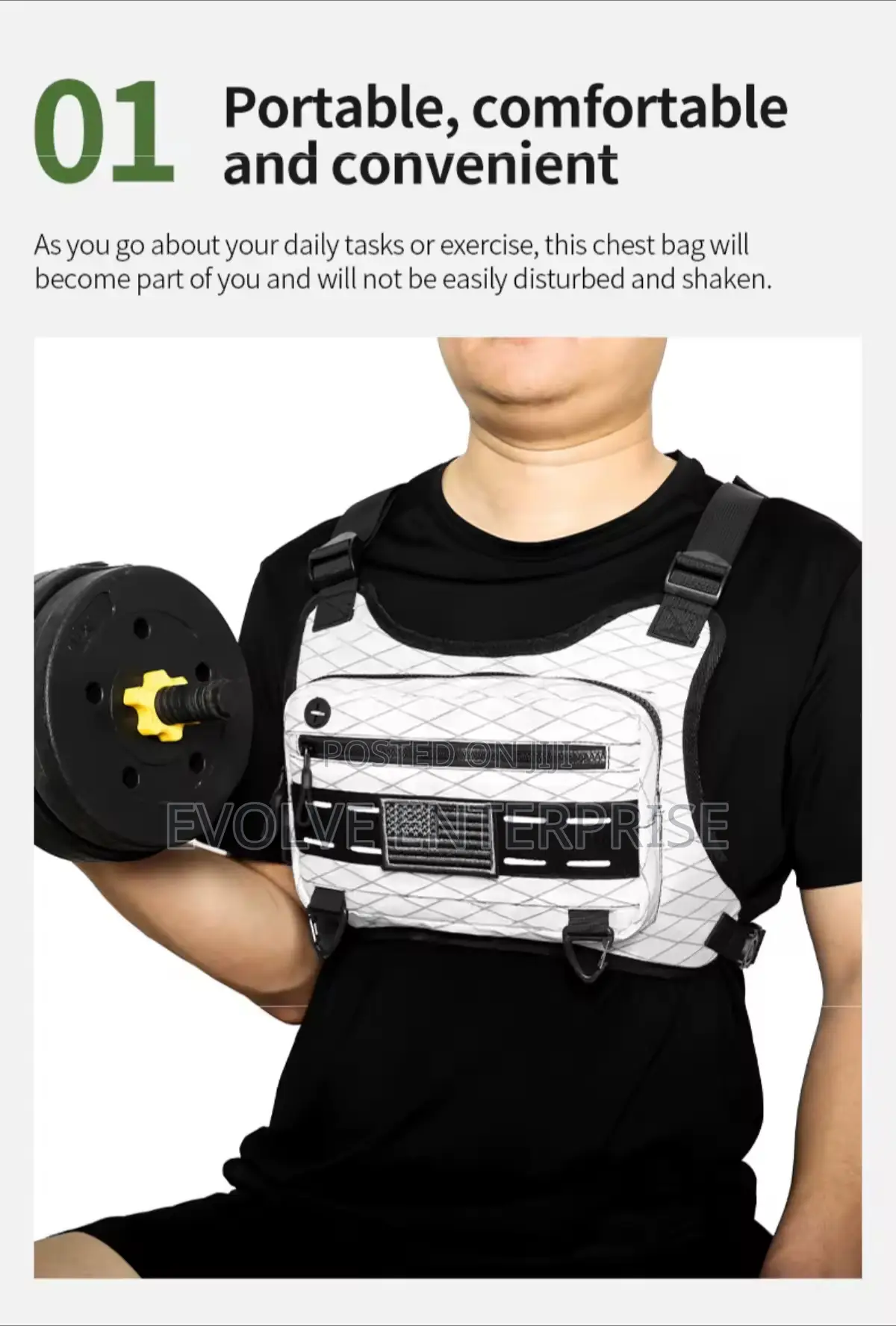 Ashton Hall Sport Chest Bag