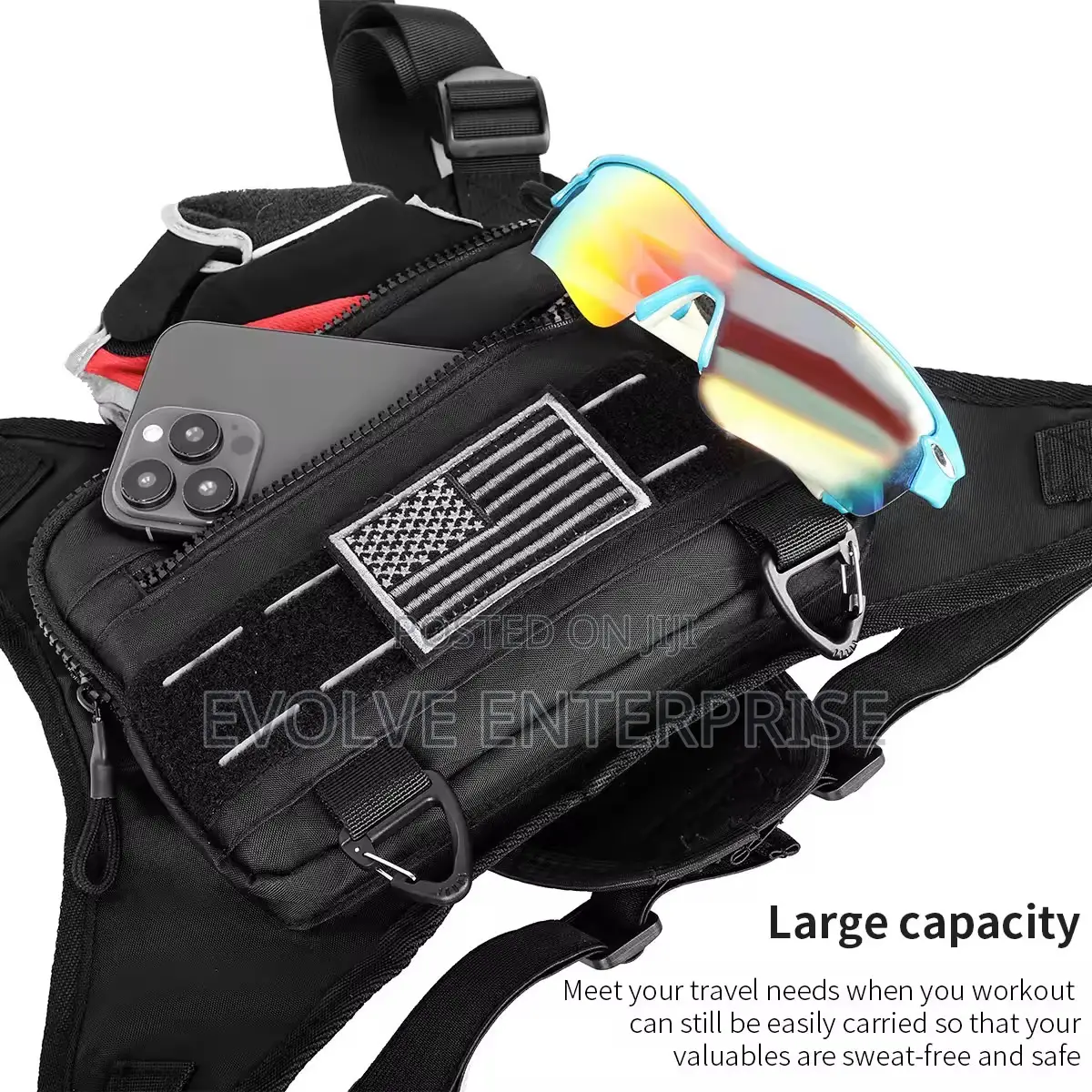 Ashton Hall Sport Chest Bag