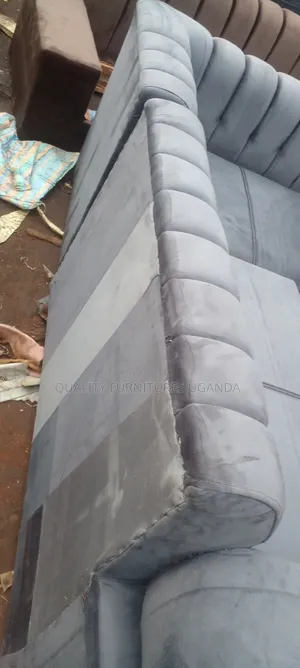 Transformed Gray L Sofa Set
