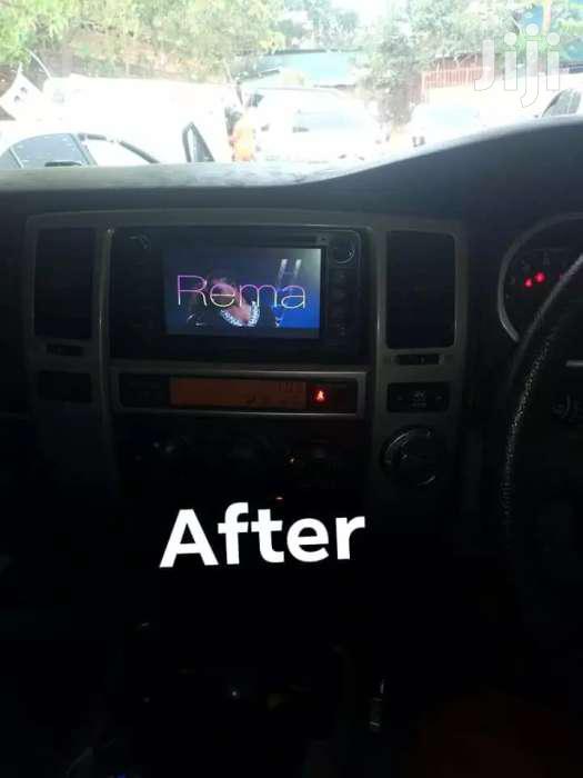 Car Radio Installation In Hilux Surf New Model.