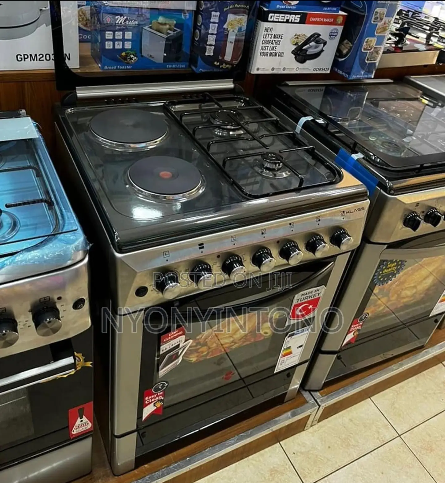Klass Euro Pool Burners 60cm*60cm, 2gas + 2electric Cooker