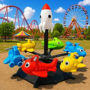 Heavy-Duty Outdoor Playground 6seater Merry-Go-Round Spinner