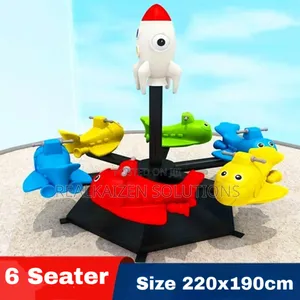 Heavy-Duty Outdoor Playground 6seater Merry-Go-Round Spinner