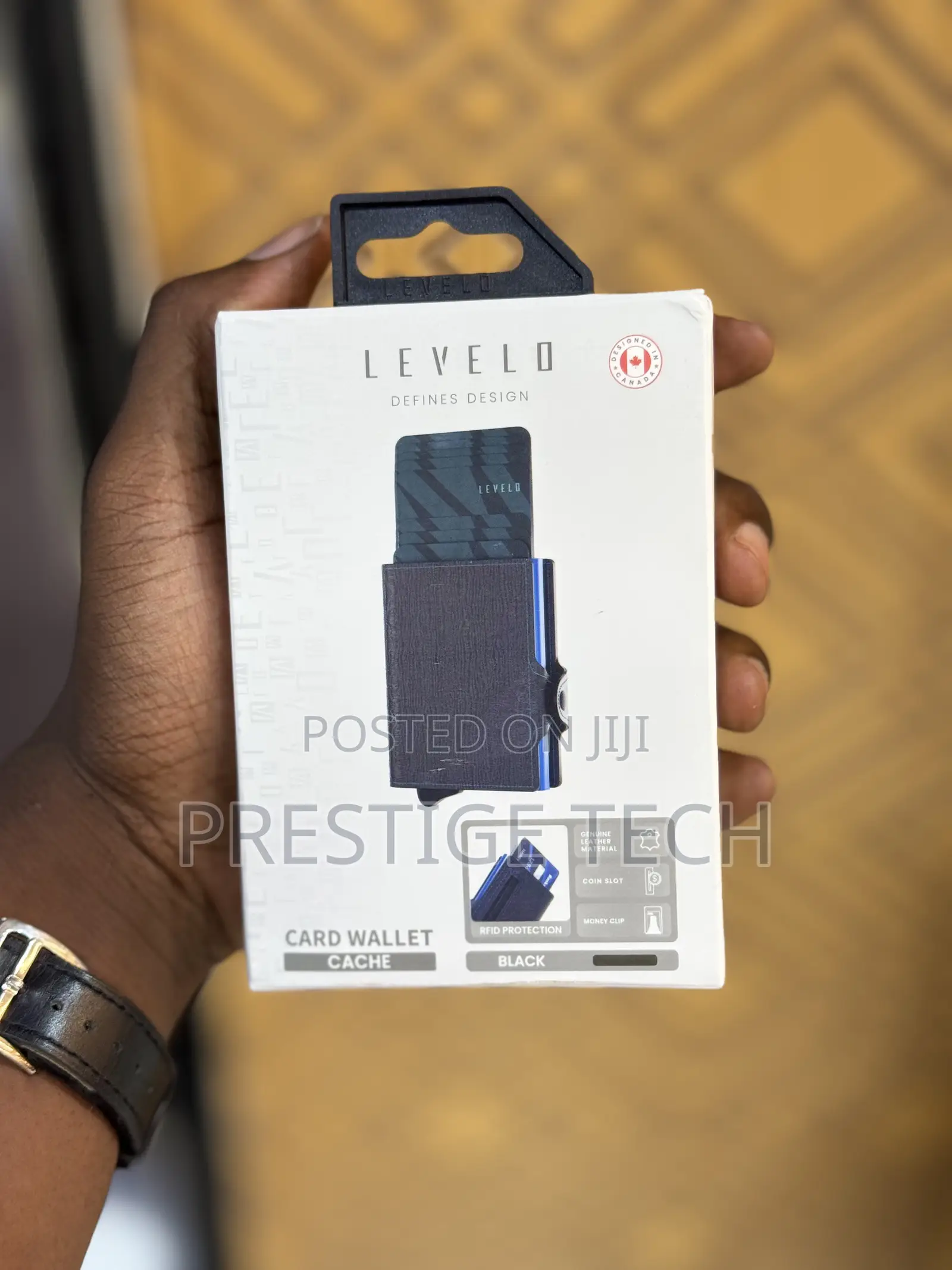 Levelo Premium Card Wallet / Genuine Leather Card Wallet