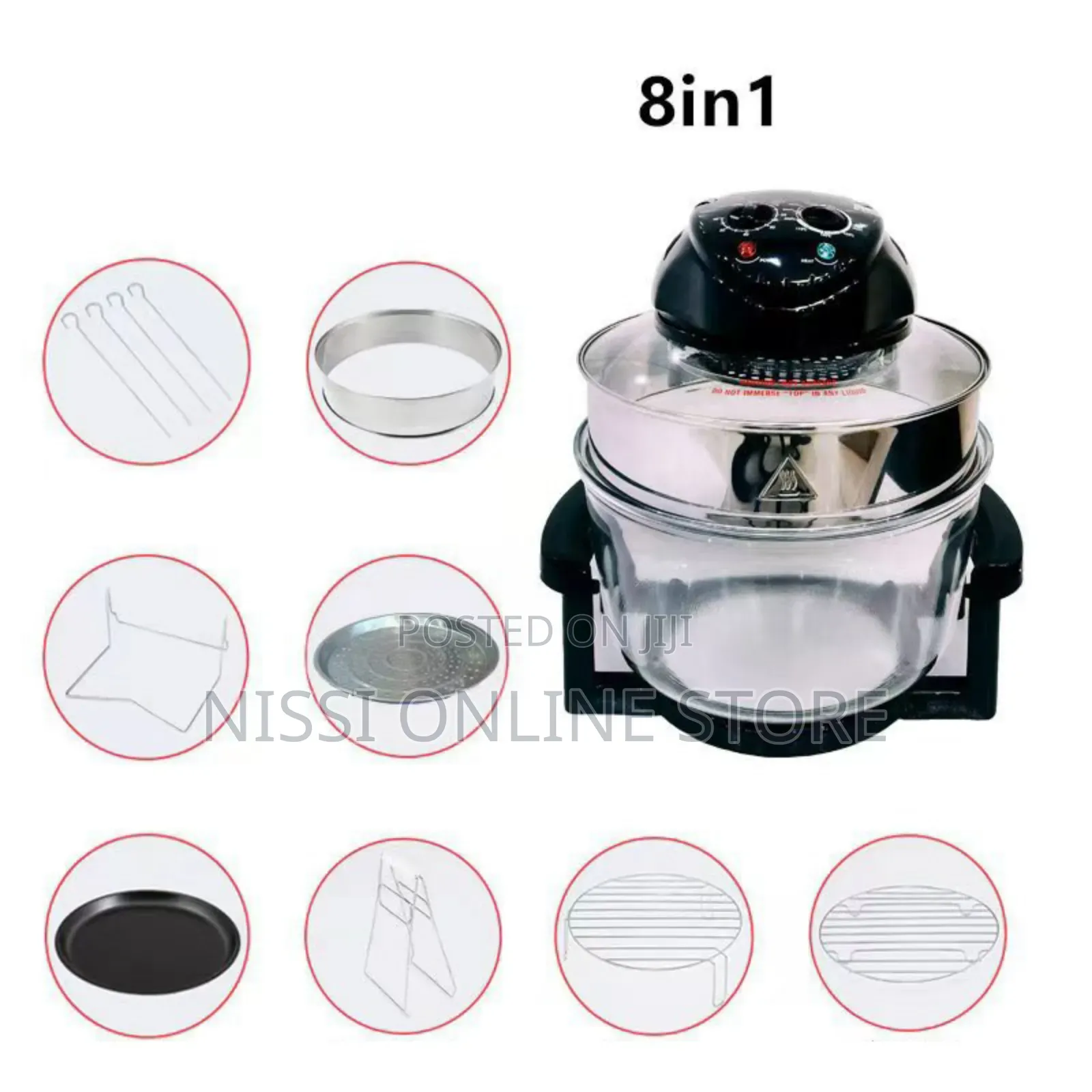 8 in 1 Halogen Convection Oven