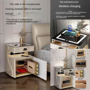 Smart Built in Safe and Bedside Table
