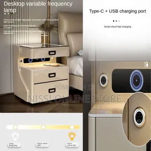 Smart Built in Safe and Bedside Table
